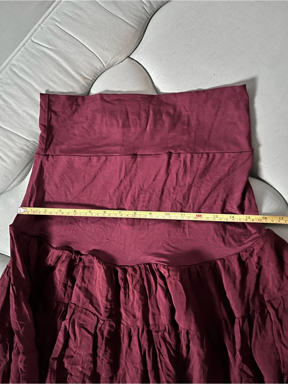 Royal Codes Esme Cherry Stone Tiered Maxi Skirt - Picture 7 of 7